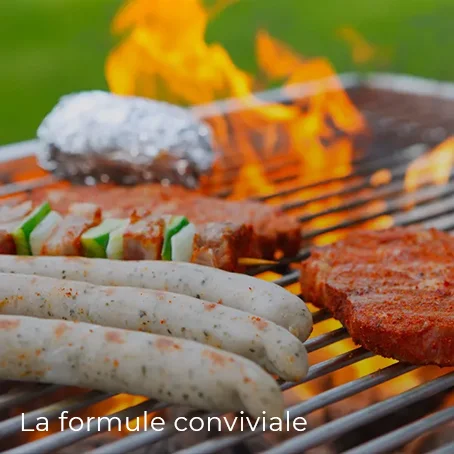 Broches & barbecues : Grillades et barbecues - Formule conviviale