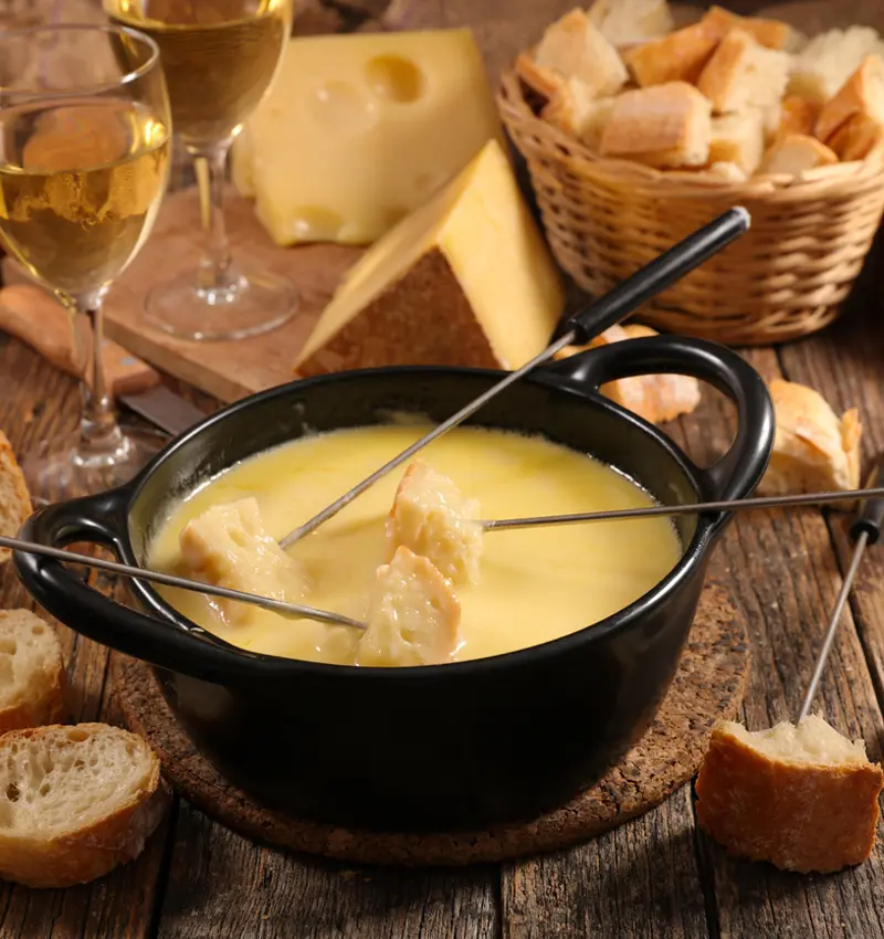 repas servis plats uniques fondue