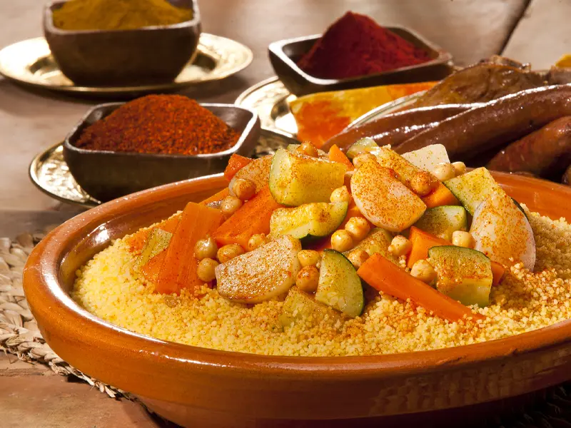 repas servis plats uniques plats couscous