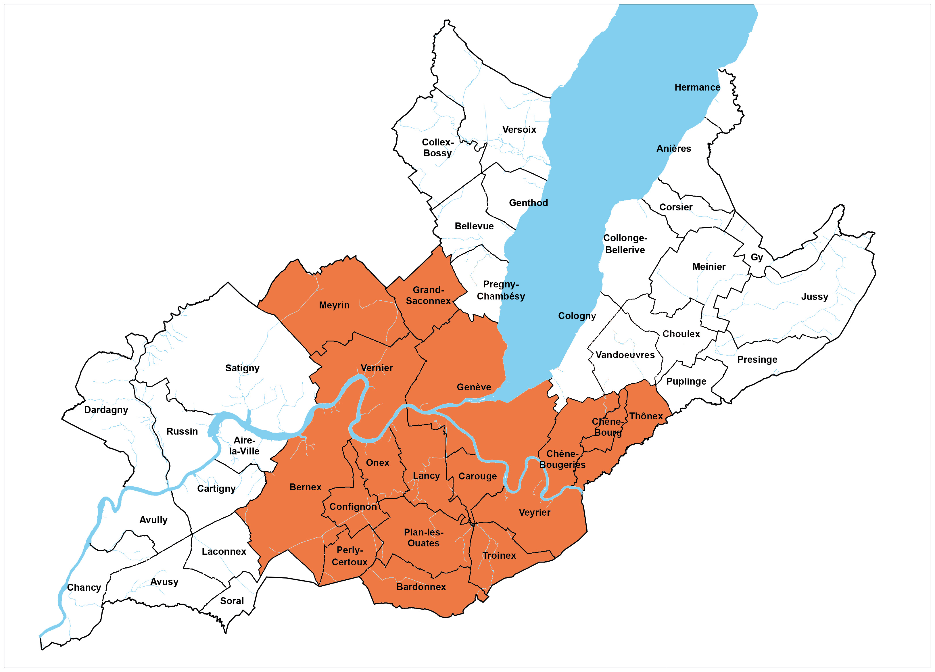 Zones desservies par notre partenaire Caddie-Service